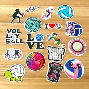 20 pc Random Volleyball Sticker Pack